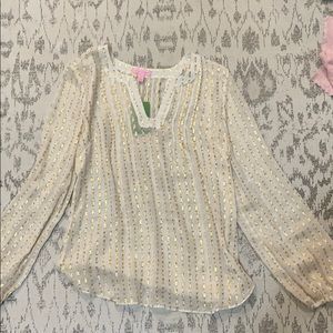Lilly Pulitzer sheer tunic top